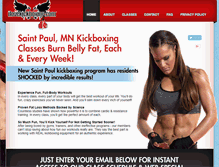 Tablet Screenshot of ilovekickboxing-stpaulmn.com